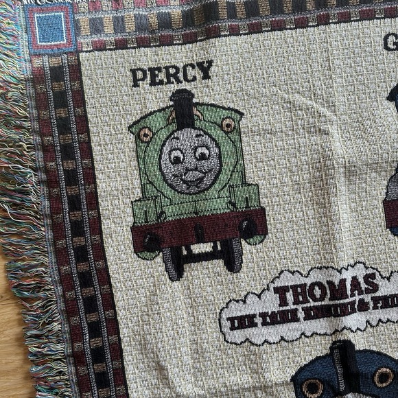 Thomas The Train Tank Engine Woven Tapestry Throw Blanket - Picture 7 of 9